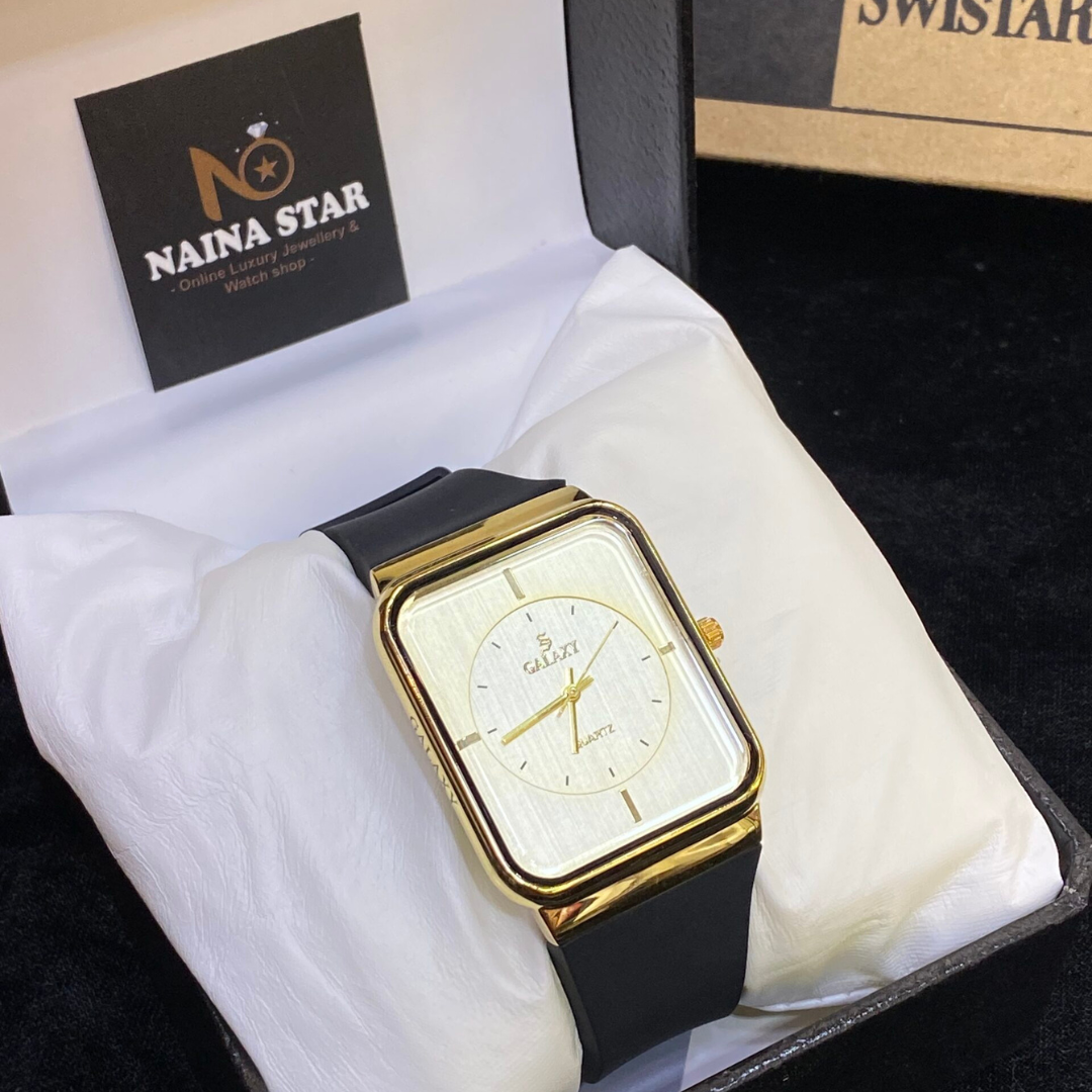 Galaxy Quartz Rectangular Watch For Men